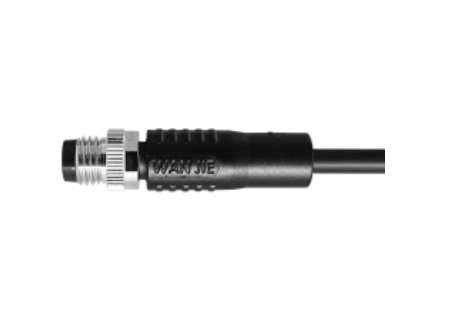 M8 Male Straight Unshield A-Kodēšana 6PIN PVC 1.0M M8X1.0