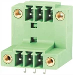 Divrindu taisnleņķa vīrišķais pieslēdzams savienotājs 3,5 mm ar atloku