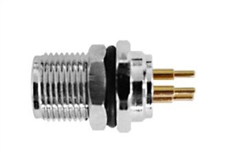 M8 sieviešu paneļa priekšējais stiprinājums A-Kodējums 8PIN