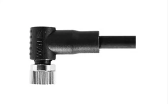 M8 Sieviešu taisnleņķa Unshield A-Kodēšana 6PIN PUR 1.0M M8X1.0