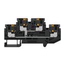 Barošana caur Din sliedes termināļa bloka savienotāju 4,0 Mm2