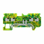 Zemējuma spaiļu bloks 1,5 Mm2 divi divās ārā